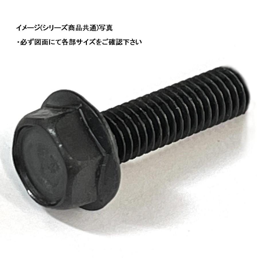 M4X25L ブラックステンレスフランジボルト(受注生産品 納期約2週間