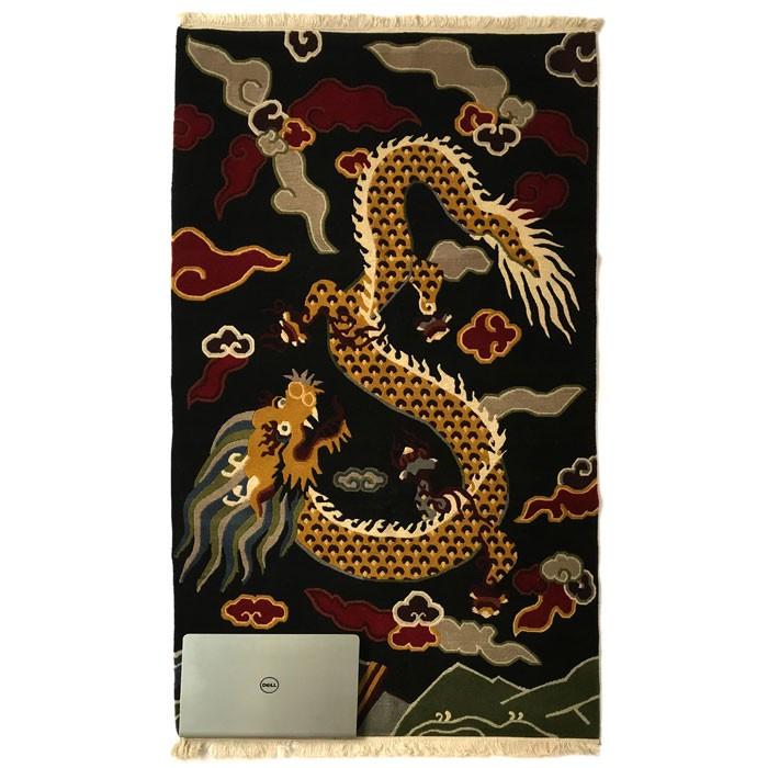 TIBETAN RUG チベタンラグ 絨毯 ドラゴン/Dragon/180×91 : NAVIE