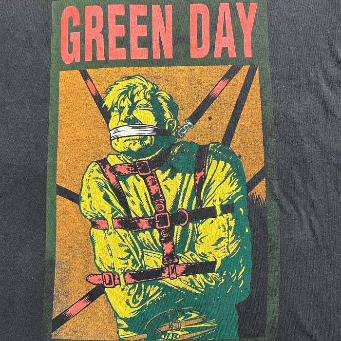 90's GREEN DAY TAZ VINTAGE T-SHIRTS BLACK/L Made in USA 90年代