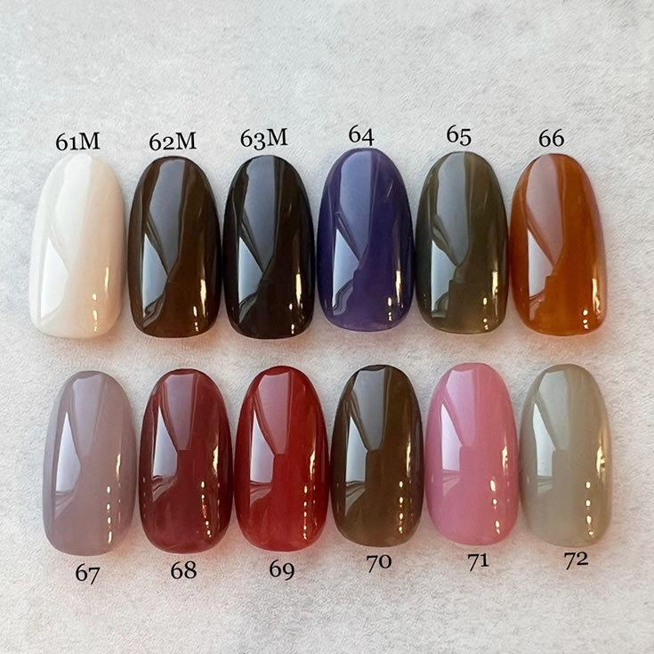 nail for all 公式 カラージェル MOMO by 3g 12色セット 61-72 : nail