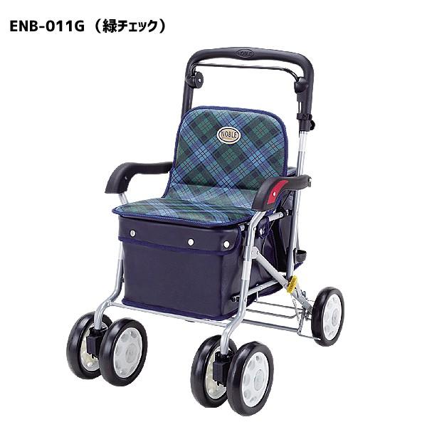 マキテック シルバーカー ボックスタイプ ノーブル 緑チェック ENB
