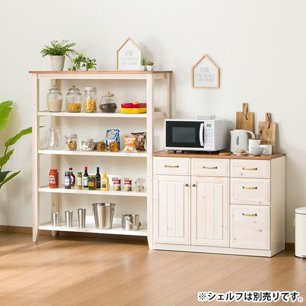 ニトリ（NITORI） カウンター(シナモ105 WH) キッチンカウンター