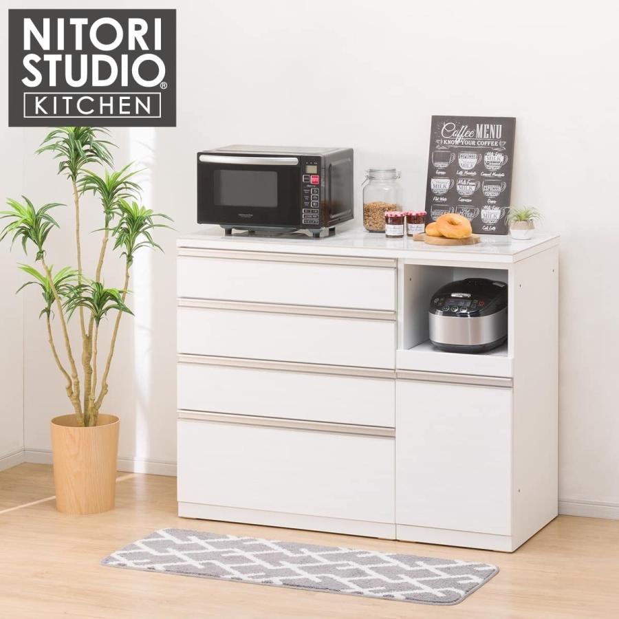 ニトリ（NITORI） キッチンカウンター(セラミック天板リガーレ120CT WH