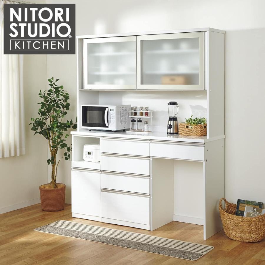 ニトリ（NITORI） 幅160cm ユニットキッチンボード(リガーレ160KB WH