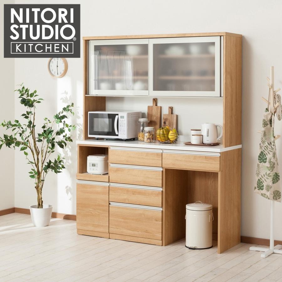 ニトリ（NITORI） 幅160cm ユニットキッチンボード(リガーレ160KB LBR