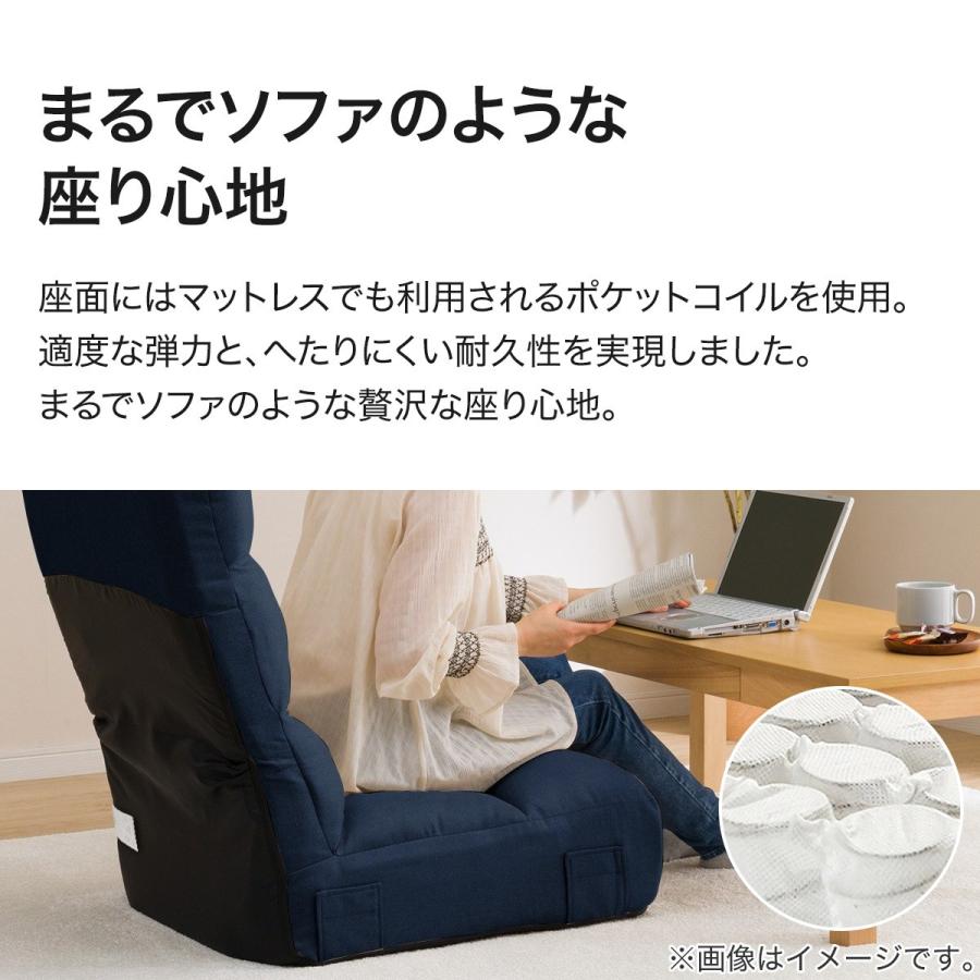 ニトリ（NITORI） つながるハイバックポケットコイル座椅子 ローソファ