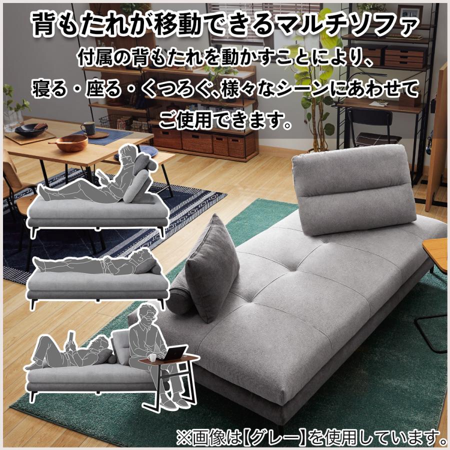 ニトリ（NITORI） ソファー ソファ 布張りソファベッド(MB07 GY) 3人