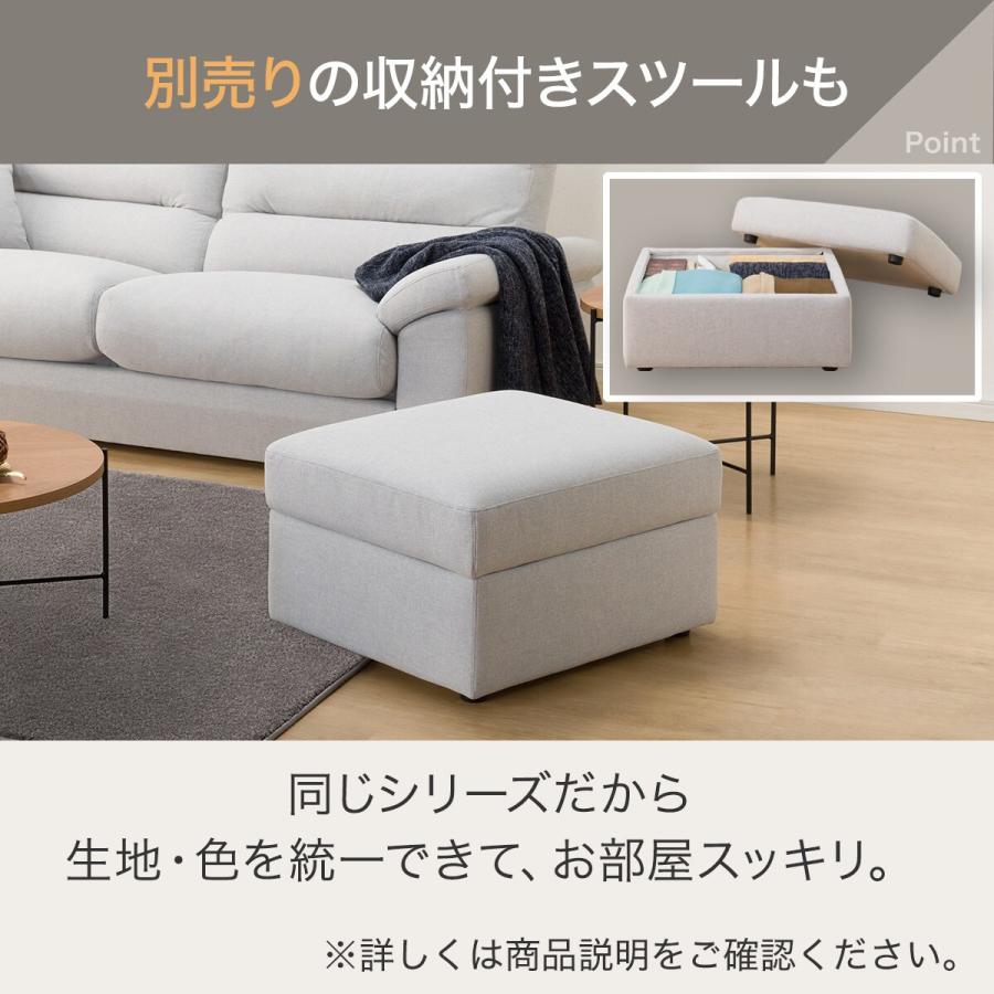 ニトリ（NITORI） 3人掛け布張りソファ(ポケット BS13 NシールドAQ-DBL
