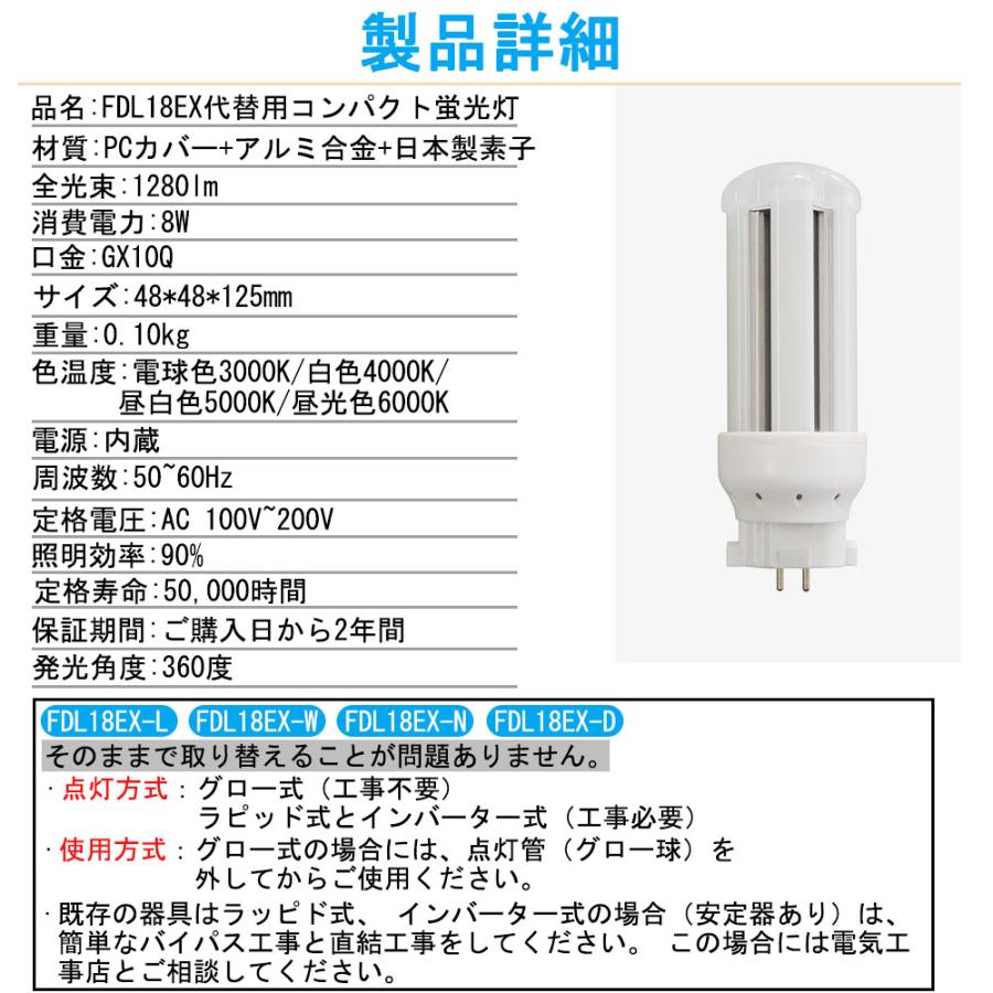 FDL18EX-D LED化 蛍光灯 配線工事必要 3波長形昼光色 日立 三菱