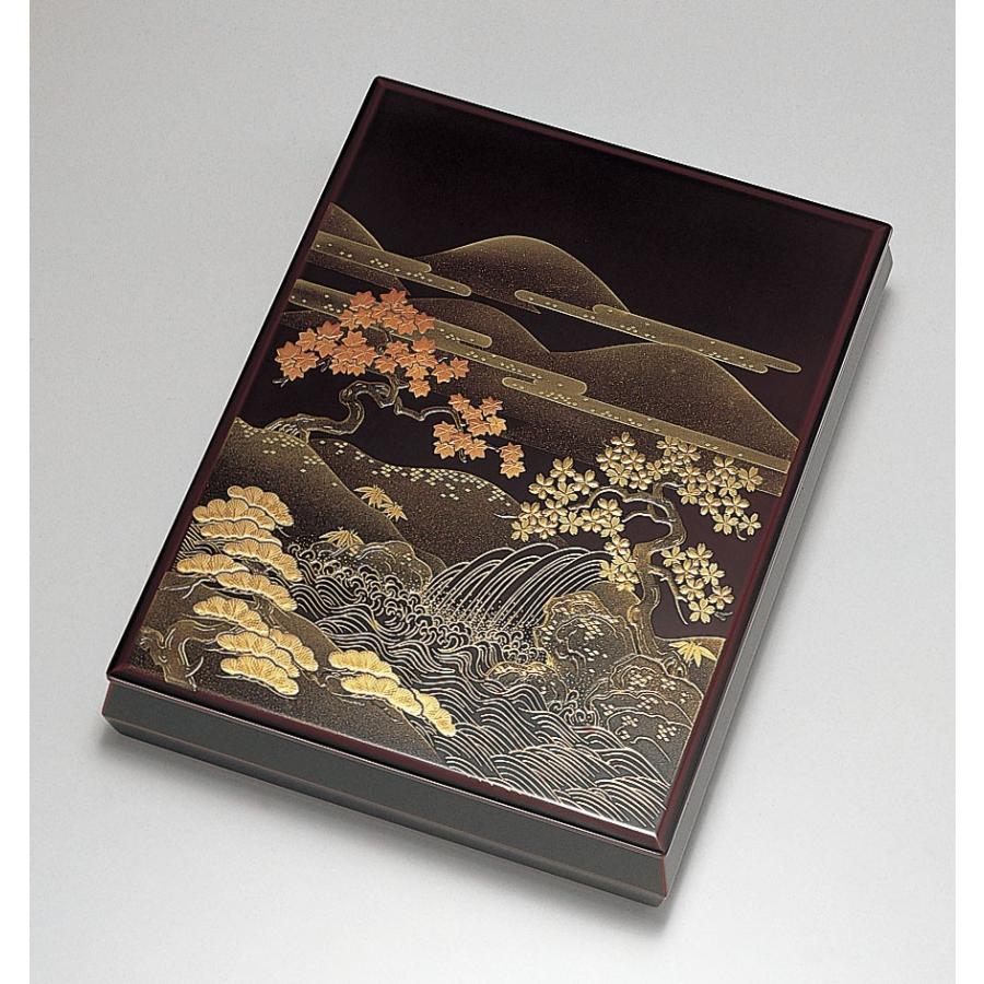 書類入れ 書類箱 A4サイズ 文箱 文筥 越前塗り 越前漆器 文庫 漆塗り