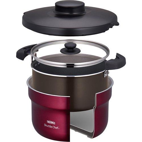 サーモス 真空保温調理器シャトルシェフ 2.8L レッド KBJ-3001 R ( 1個