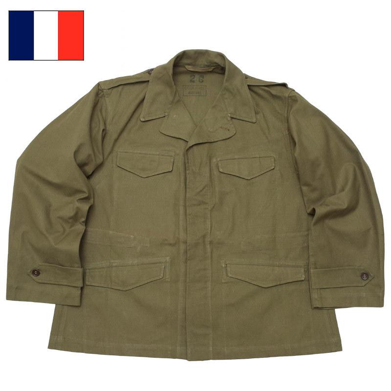 フランス軍 M-47 フィールドジャケット ツイル生地 オリーブ 前期型
