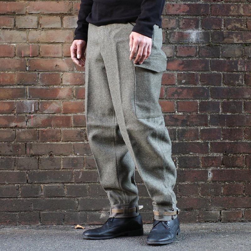 スウェーデン軍 M39 ウールパンツ グレー デッドストック PP002NN SWD