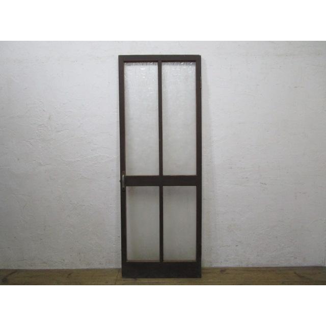 タH0782◇【H174,5cm×W63,5cm】◇レトロなデザインガラスの古い木製