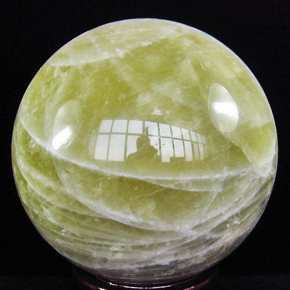 49.1Kg シトリン水晶 丸玉 325mm 同梱不可 (特大品) t63-7157 : 誠安