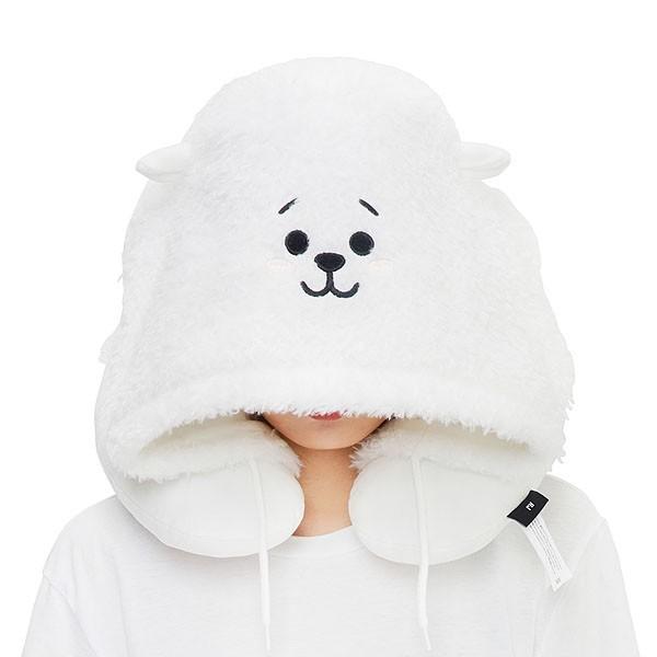 BT21公式グッズ＝ バンタン BTS フード付きネックピロー(携帯用ネック