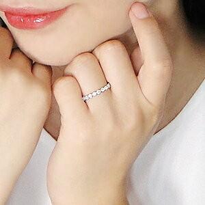 Pt900 ミル打ち ダイヤモンド エタニティ リング ハーフエタ ダイヤ