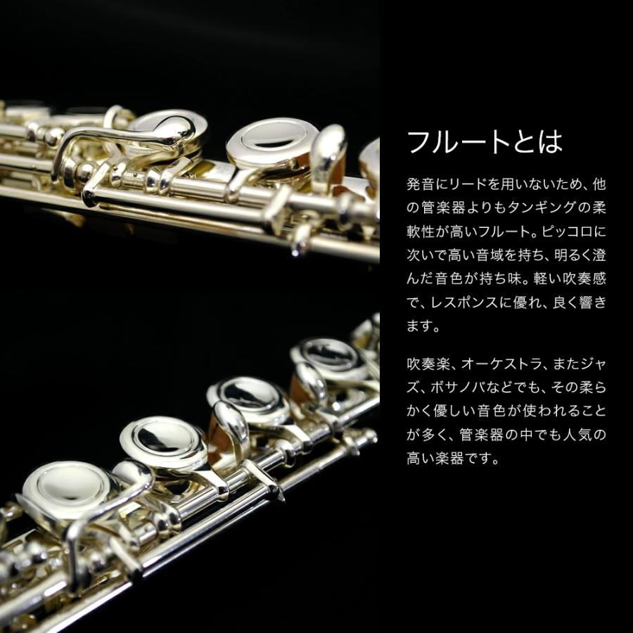 Soleil フルート シルバーメッキ仕上げ SFL-2/SV 初心者入門セット