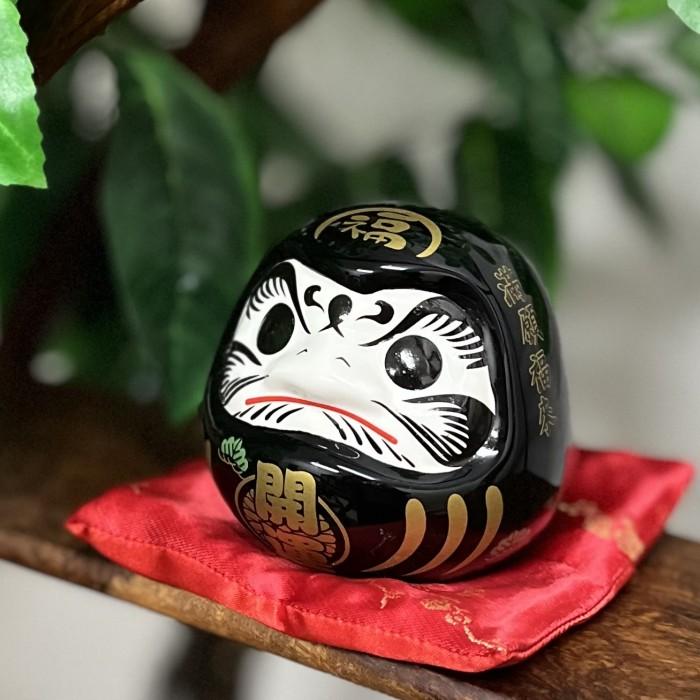 だるま 開運 ダルマ 達摩 黒 陶器 貯金箱 達摩大使 魔除け 厄除け 家内