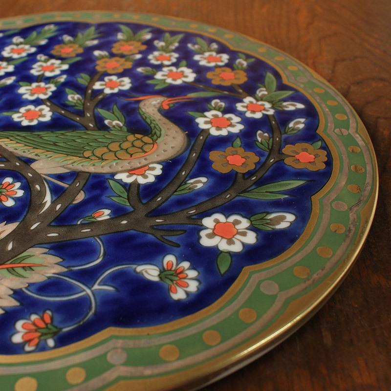 タイルアート セラミック 陶板 アート 飾り絵 27cm タイル 昭和レトロ