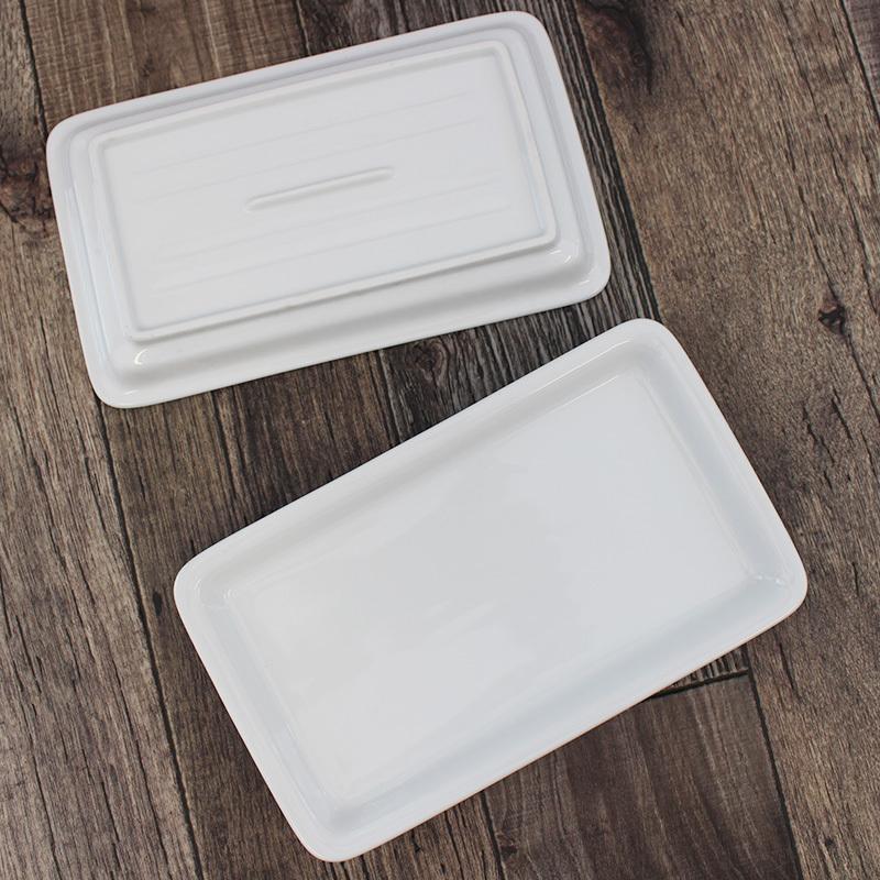プレート 24.8cm 食器 皿 トレー 白 長方形 四角皿 長角皿 磁器 焼き魚