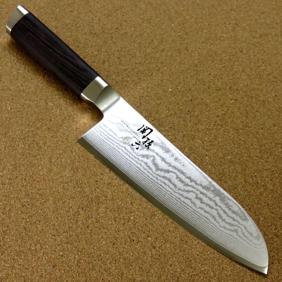 関孫六 包丁 三徳包丁 16.5cm (165mm) 関の刃物 貝印 ダマスカス 33層
