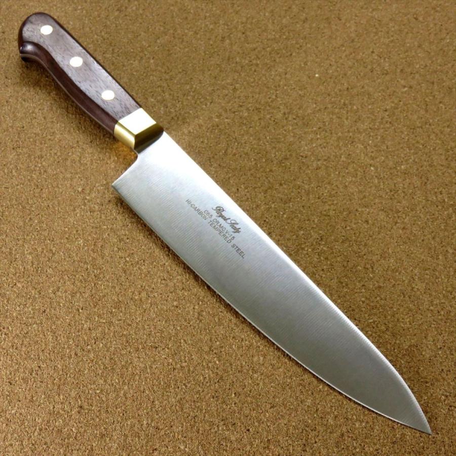 包丁 牛刀 20cm (200mm) 関の刃物 Proline ステンレス 真鍮口金 両刃