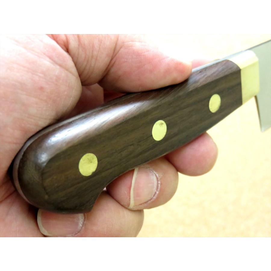 包丁 牛刀 20cm (200mm) 関の刃物 Proline ステンレス 真鍮口金 両刃