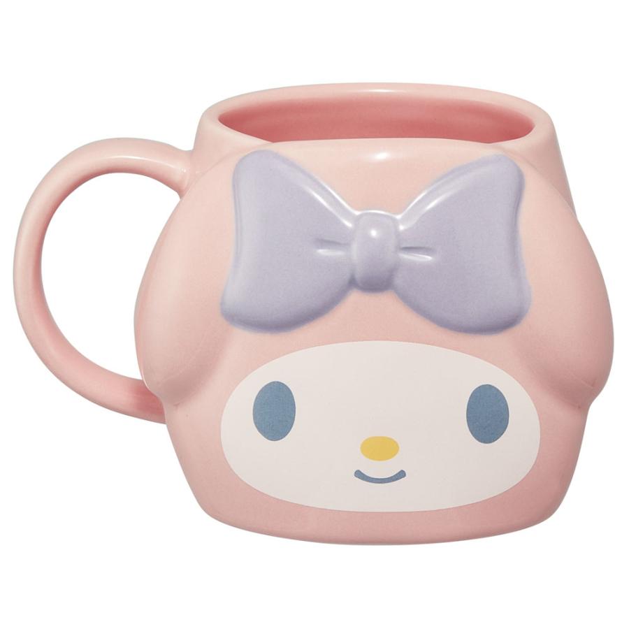 マイメロディ 陶器 ダイカット マグカップ 陶器製 キャラクター コップ