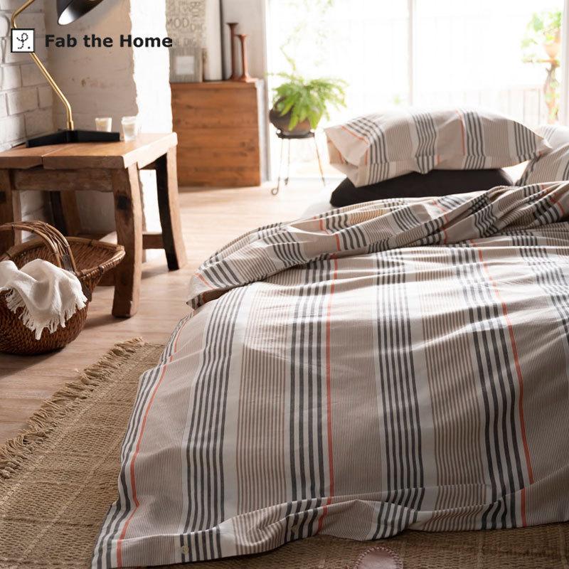 Fan the home 掛け布団カバー ダブル 190×210cm 綿100％ 掛けカバー