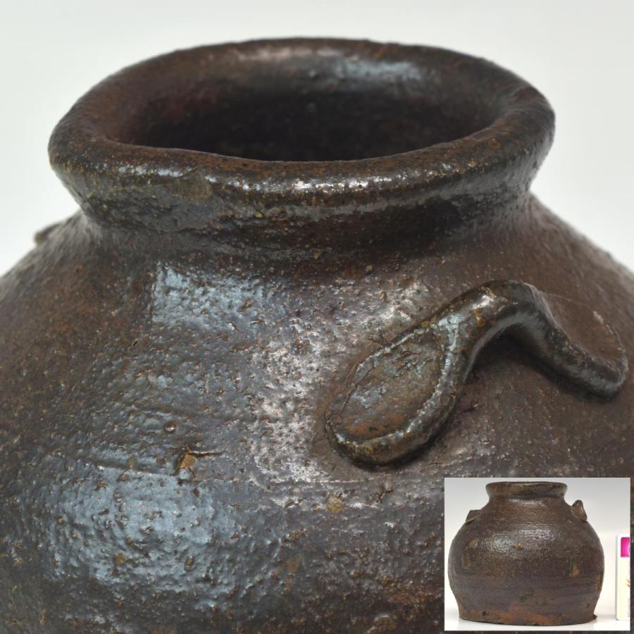 おはぐろ壺 「越前 お歯黒壷」 江戸時代前期 直径13cm 本物保証