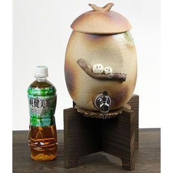 信楽焼 1升用フクロウ焼酎サーバー 陶器 ふくろう焼酎サーバー 焼酎