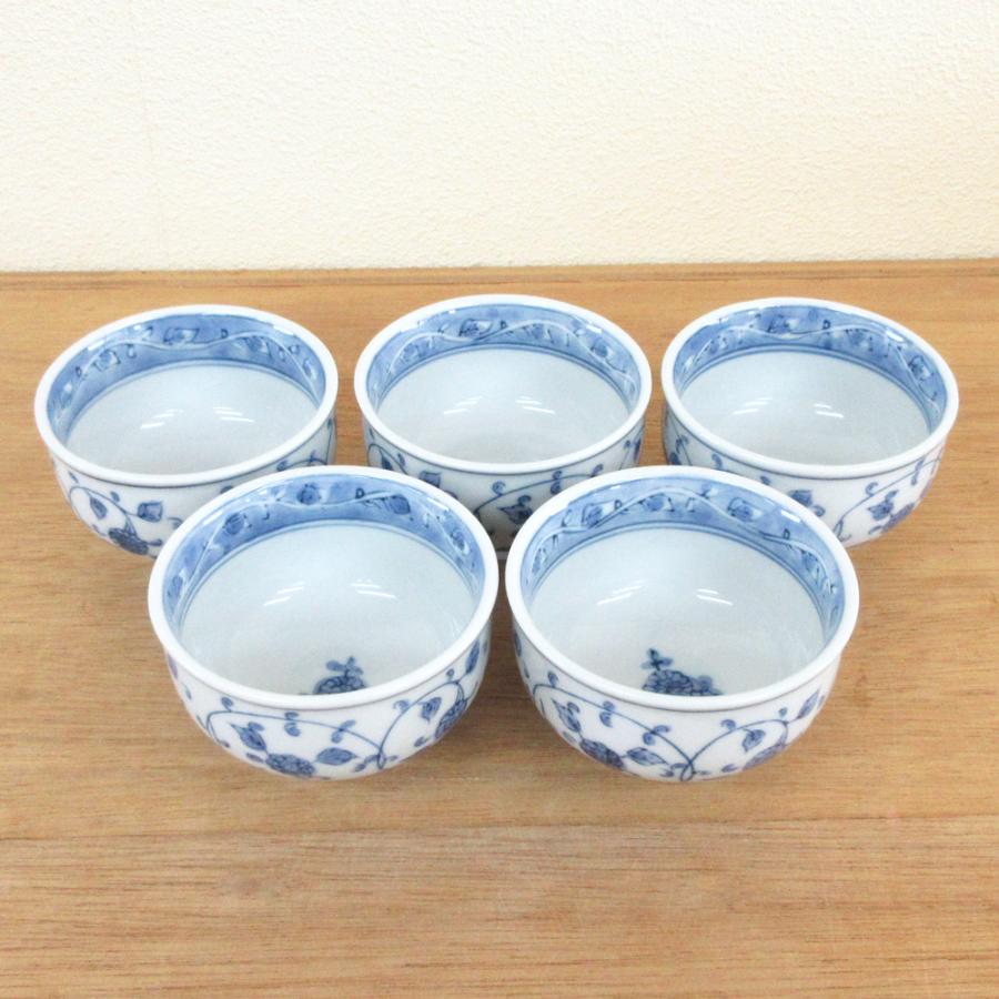 湯飲み 蓋付き湯呑み茶碗 5客セット バラの舞 湯呑み おしゃれ 業務用