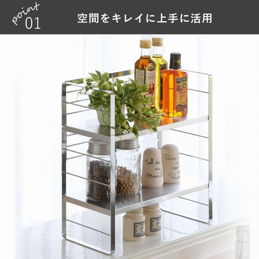 下村企販 ステンレス 棚の 出窓 シェルフ 幅38cm 日本製 ステンレス製