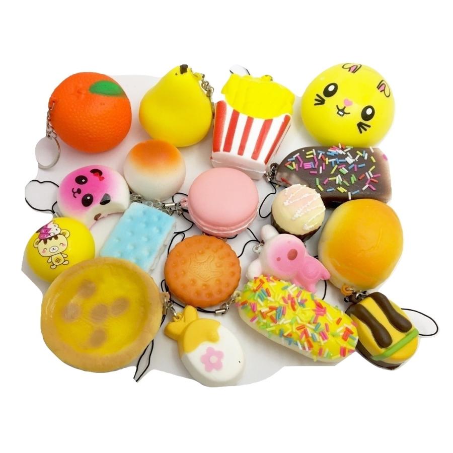 スクイーズ 30個セット ランダムミックス ぷにぷに 低反発 かわいい