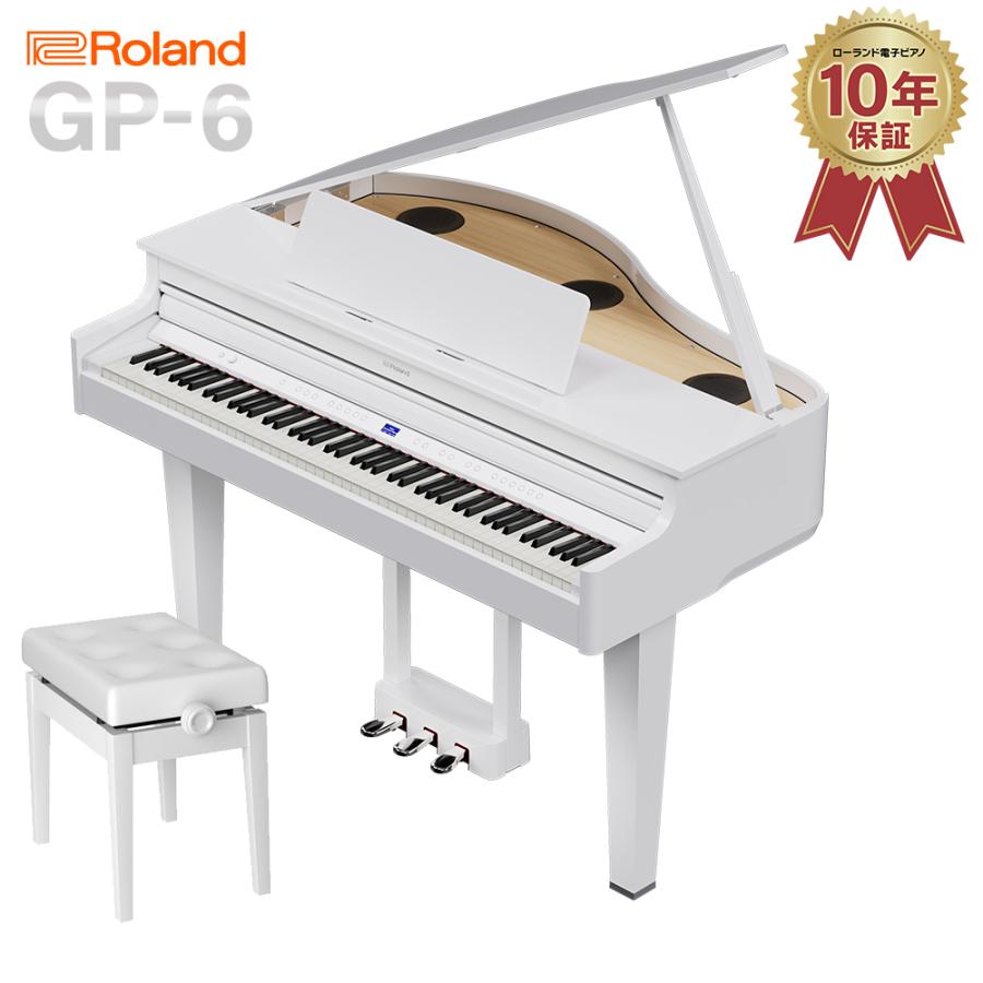 ローランド（Roland） 電子ピアノ 88鍵盤 GP-6 PWS 白塗鏡面艶出し塗装