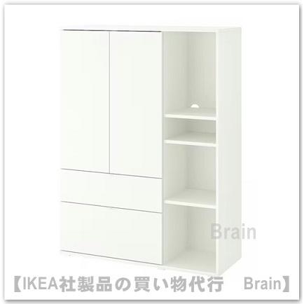 イケア（IKEA） VIHALS/ヴィーハルス 収納ユニット105x37x140 cm