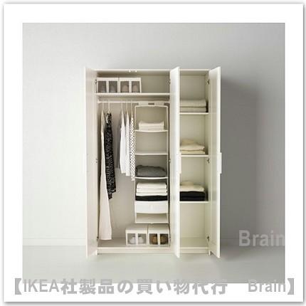 イケア（IKEA） BRIMNES/ブリムネス ワードローブ 扉3枚付 ホワイト