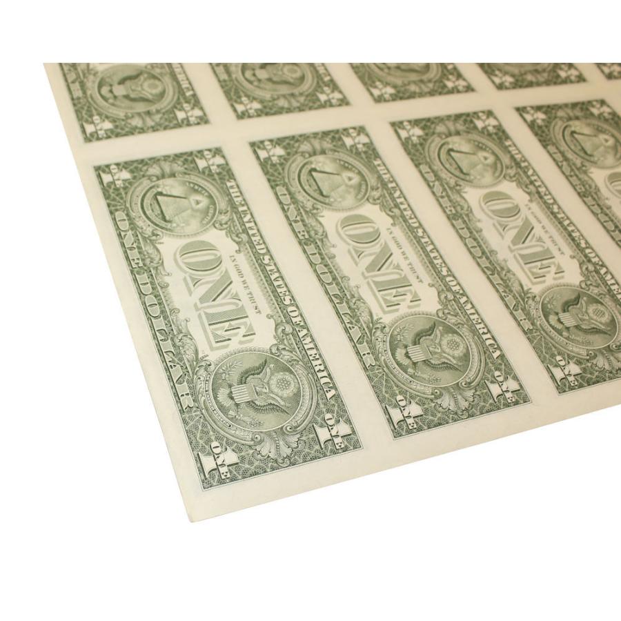 レア】本物のアメリカ1ドル紙幣未裁断32面シート（米ドル$32分！）状態