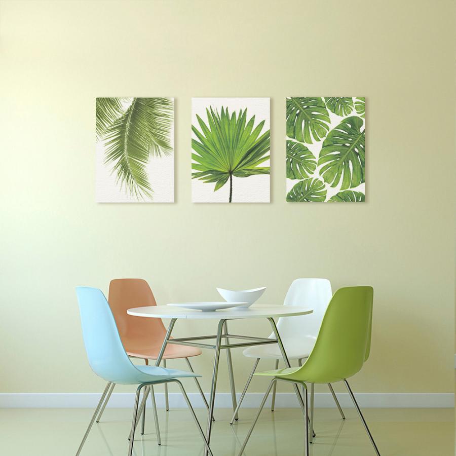 3枚セット 絵画 インテリア ファブリック 絵 植物 人気 30×40cm 壁掛け