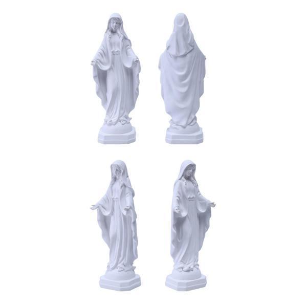 樹脂製の置物彫刻卓上装飾結婚式の聖母マリア像 : STKショップ - 通販