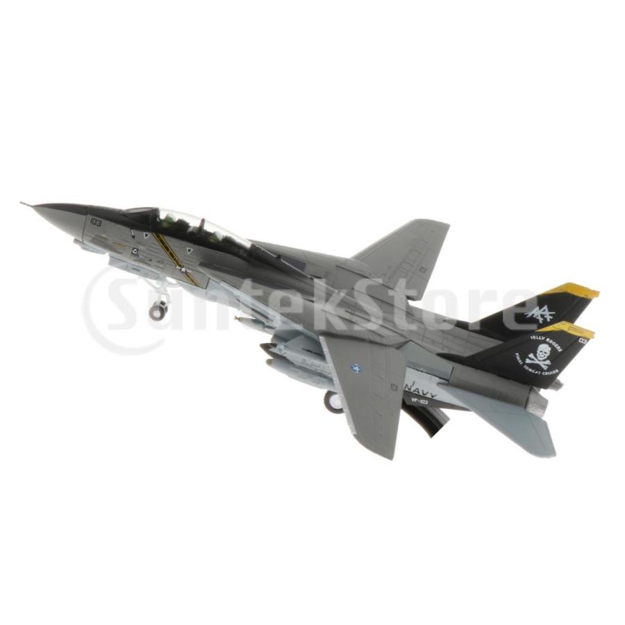 人気商品 F-14 戦闘爆撃機 航空機 3D合金モデル 1/100スケール トム