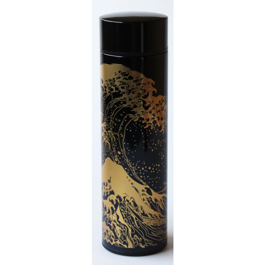 縁音 ENNE 和風 マグボトル 日本製 450ml 浪裏 山中塗 : サンサン
