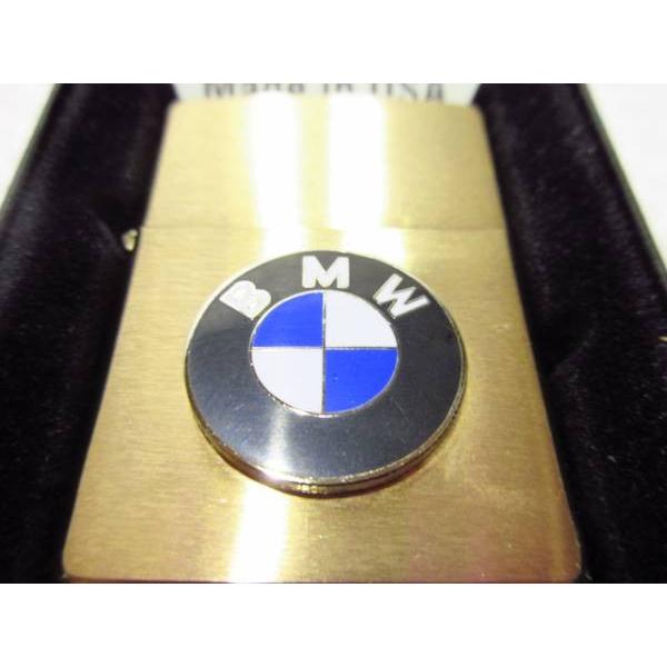 BMW Zippo/真鍮製ジッポライター・ゴールド ラージ・エンブレム【type1