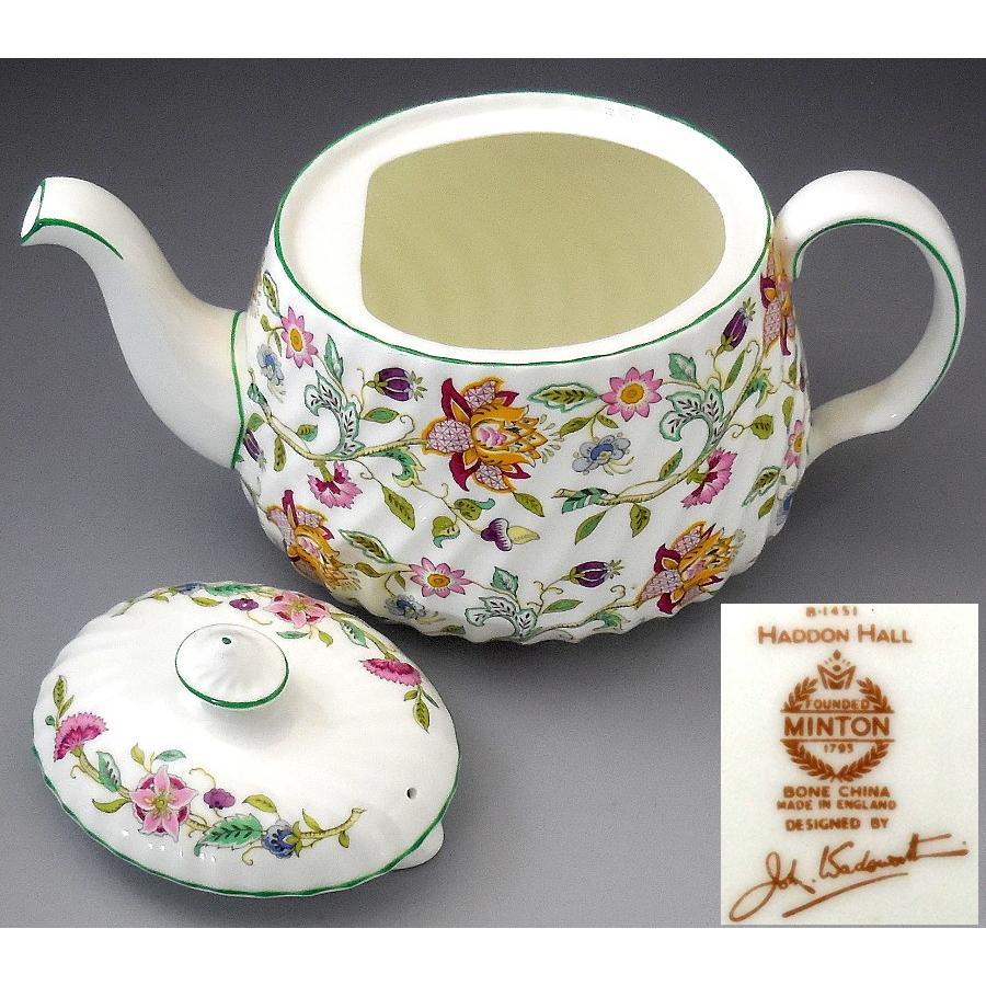 MINTON（ミントン） 英国製ハドンホール グリーン ティーポット L