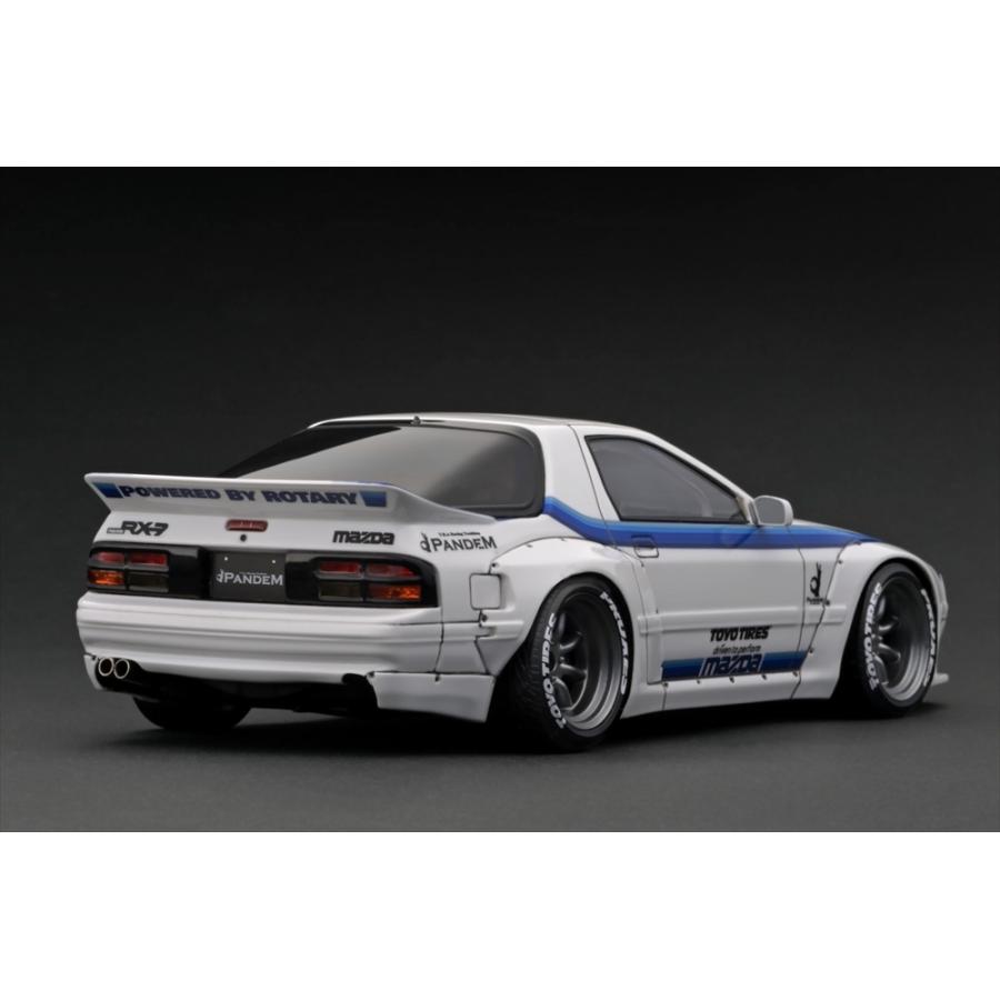 イグニッションモデル 1/18 パンデム マツダ RX-7 FC3S ホワイト 完成
