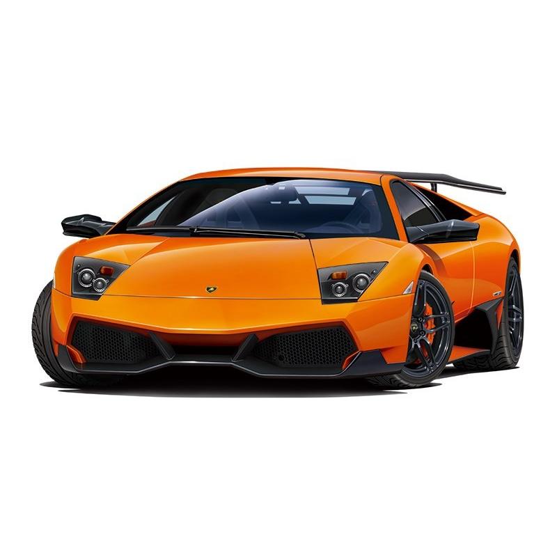 アオシマ 1/24 '09 ランボルギーニ ムルシエラゴ SV スケールモデル ザ