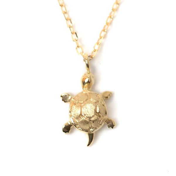 ネックレス 亀 18金 ゴールド 18k カメ ペンダント k18 かめ 長寿 御