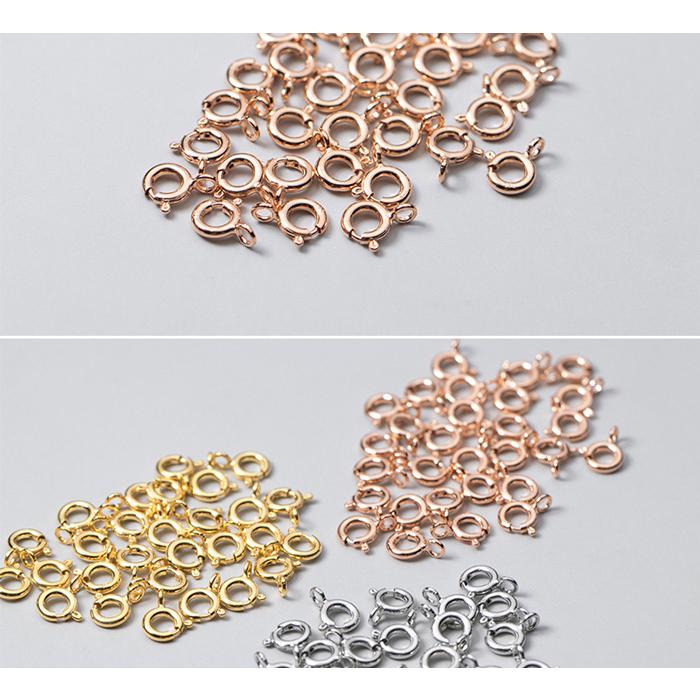 S925 引き輪 (19) 直径5mm 3色 1個売り 金具 留め具 ネックレス