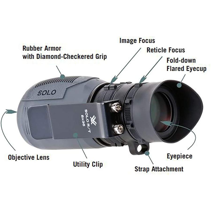 単眼鏡 8倍 軍用 ボルテックス VORTEX SOLO TACTICAL RT8×36 RT8x36